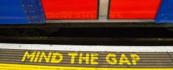 London Tube mind the gap