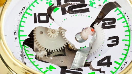 twisted clockface